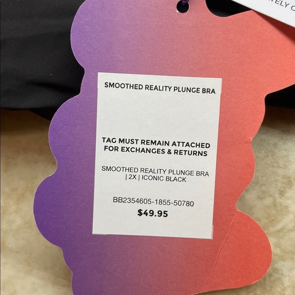 Yitty Smoothed Reality Plunge Bra Black Size 2X Wireless Seamless Support NWT - Picture 10 of 10